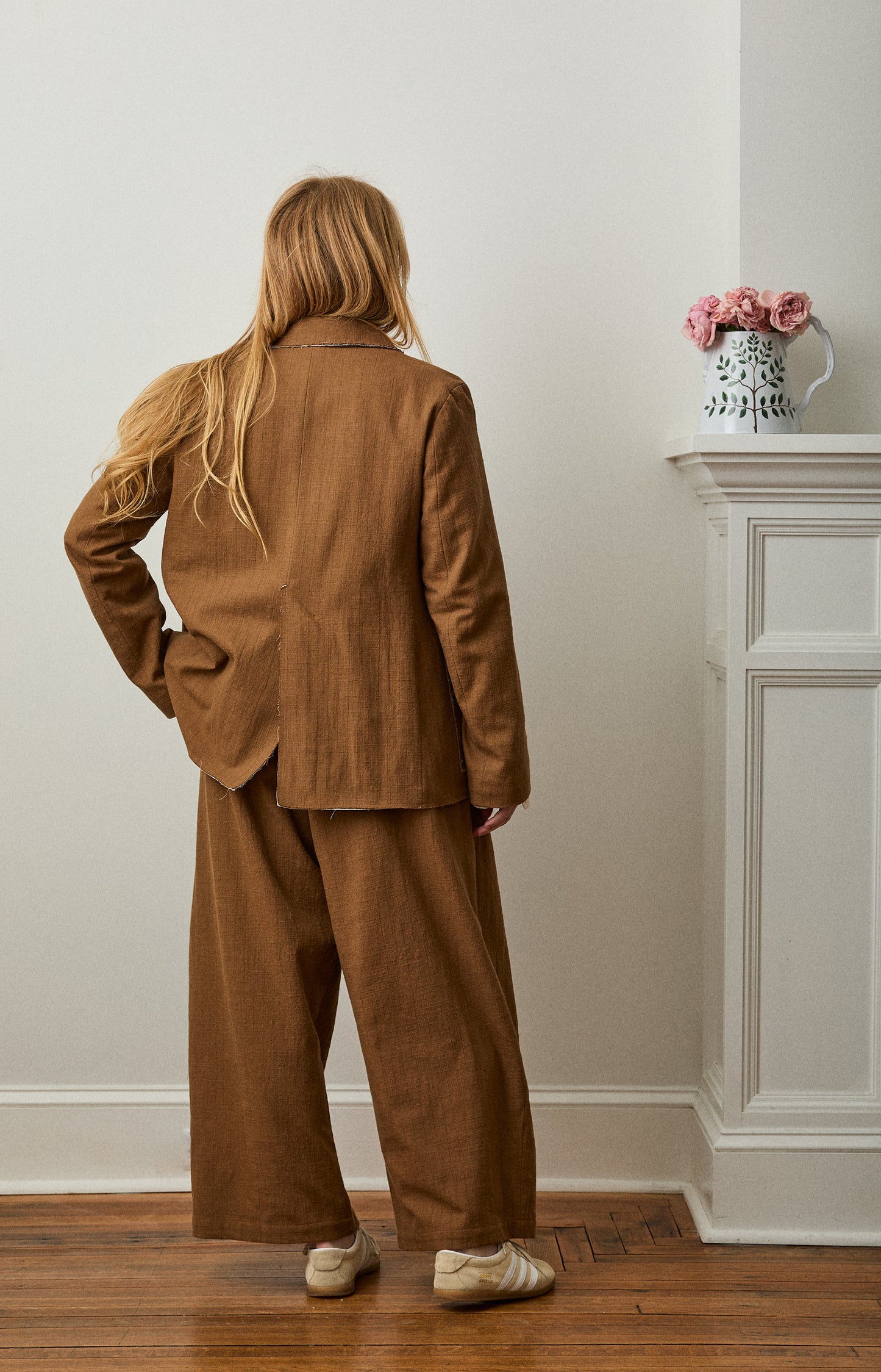 Ochre Pinstripe Leusdon Jacket