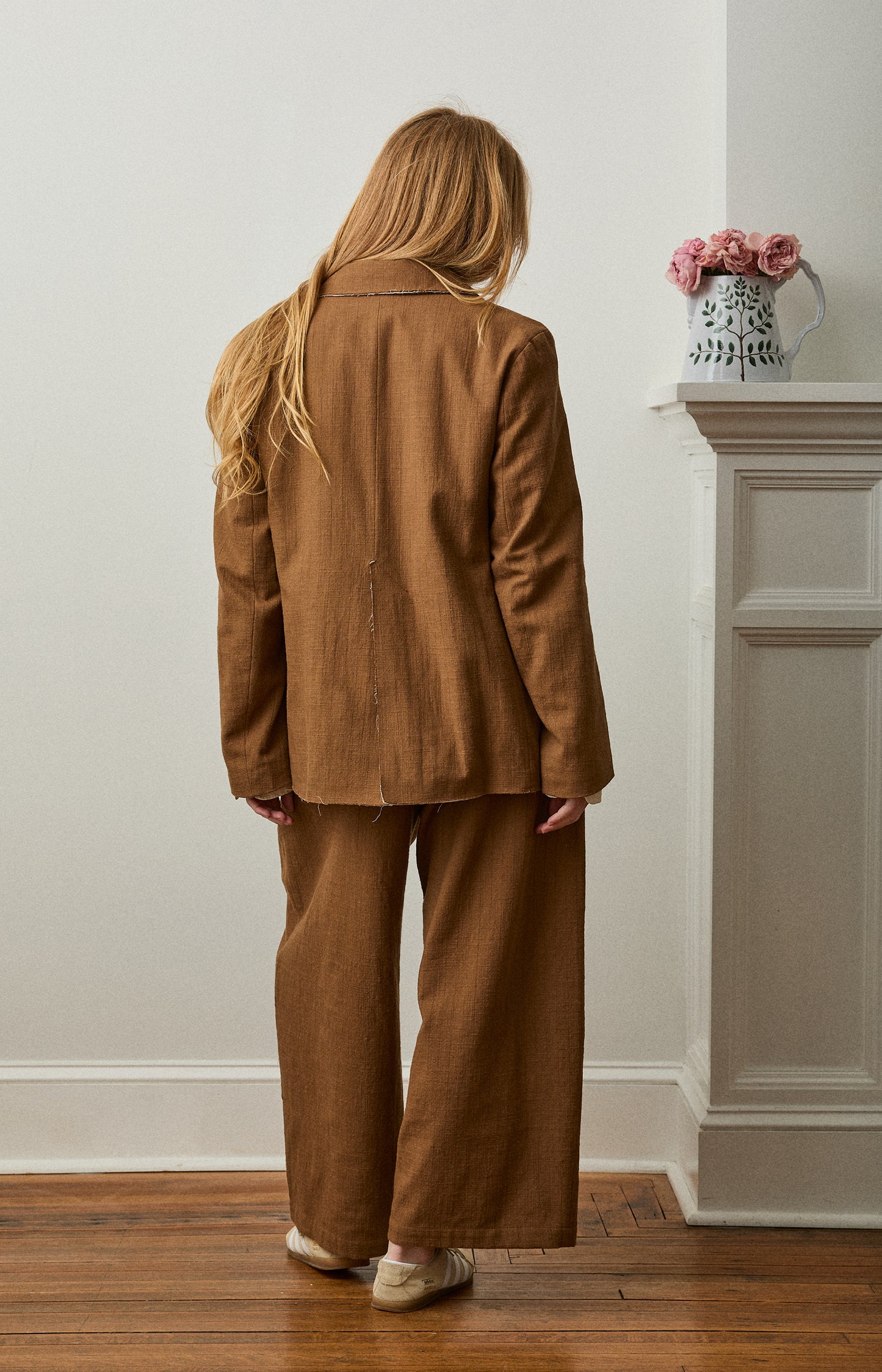 Ochre Pinstripe Leusdon Jacket