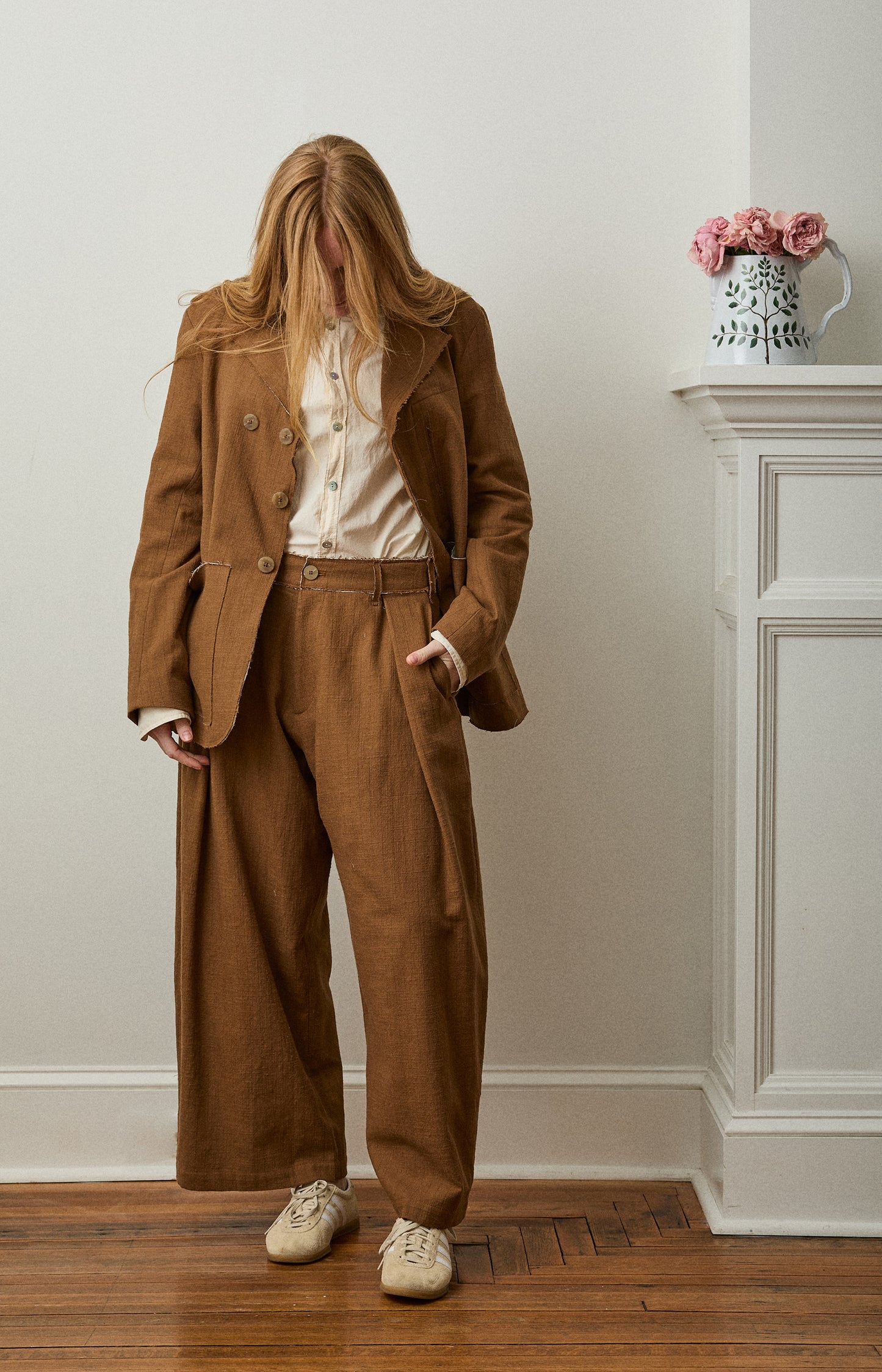 Ochre Pinstripe Leusdon Jacket