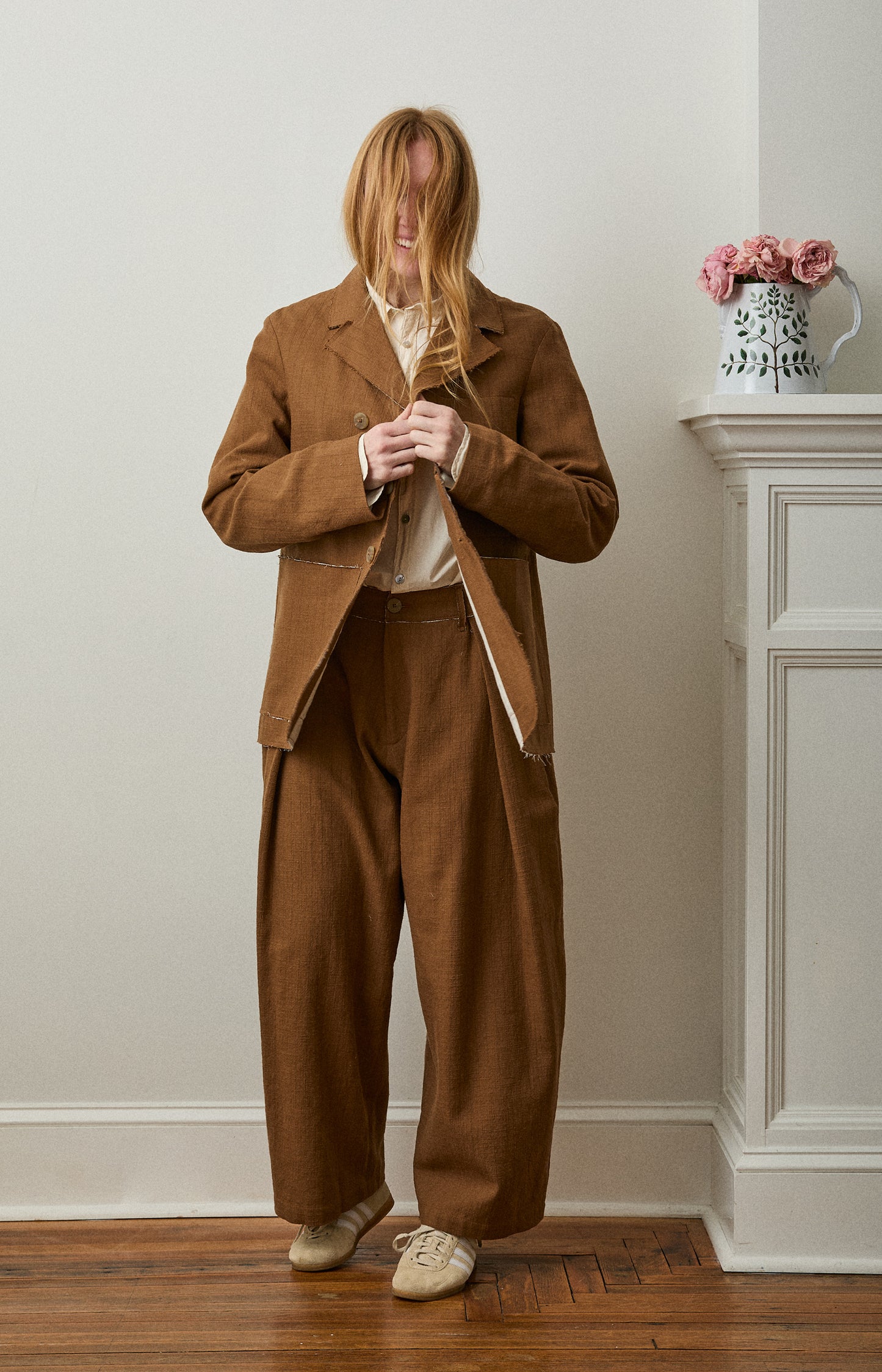 Ochre Pinstripe Leusdon Jacket