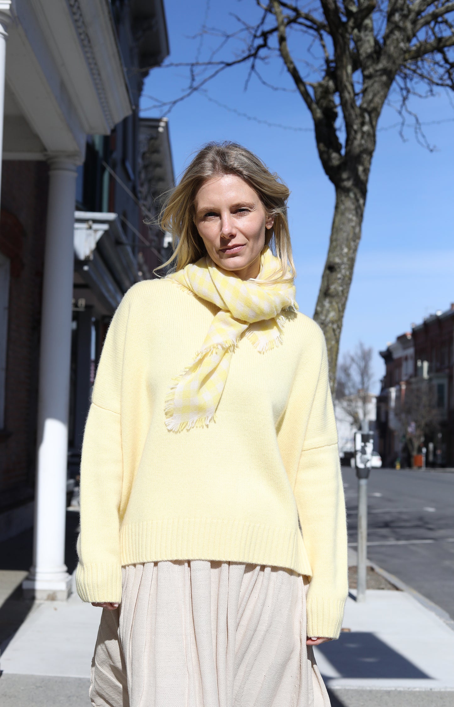 Yellow Cashmere Pullover