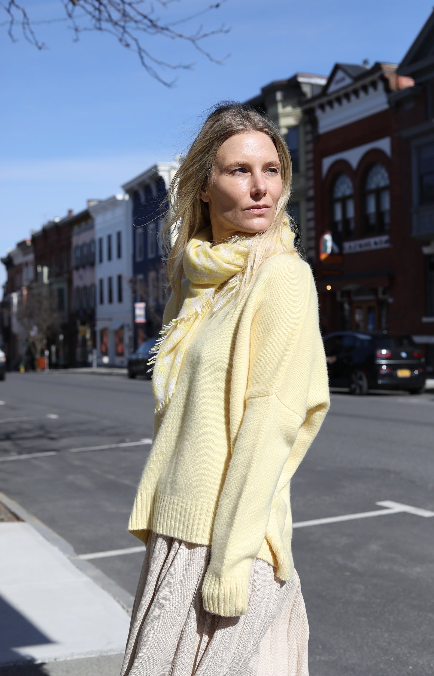 Yellow Cashmere Pullover