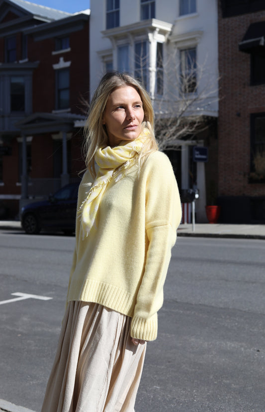 Yellow Cashmere Pullover