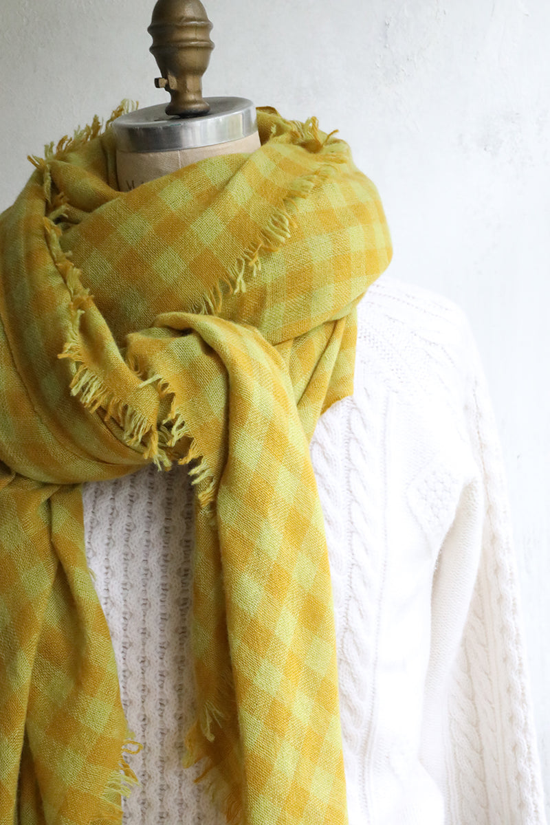 Topaz & Cactus Cashmere Shawl