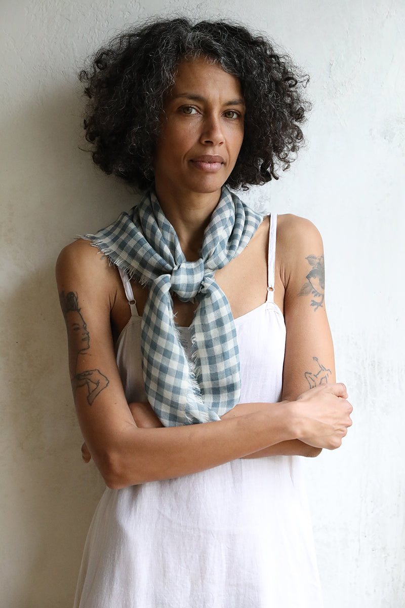 Bluebell & Ivory Lightweight Cashmere Scarf