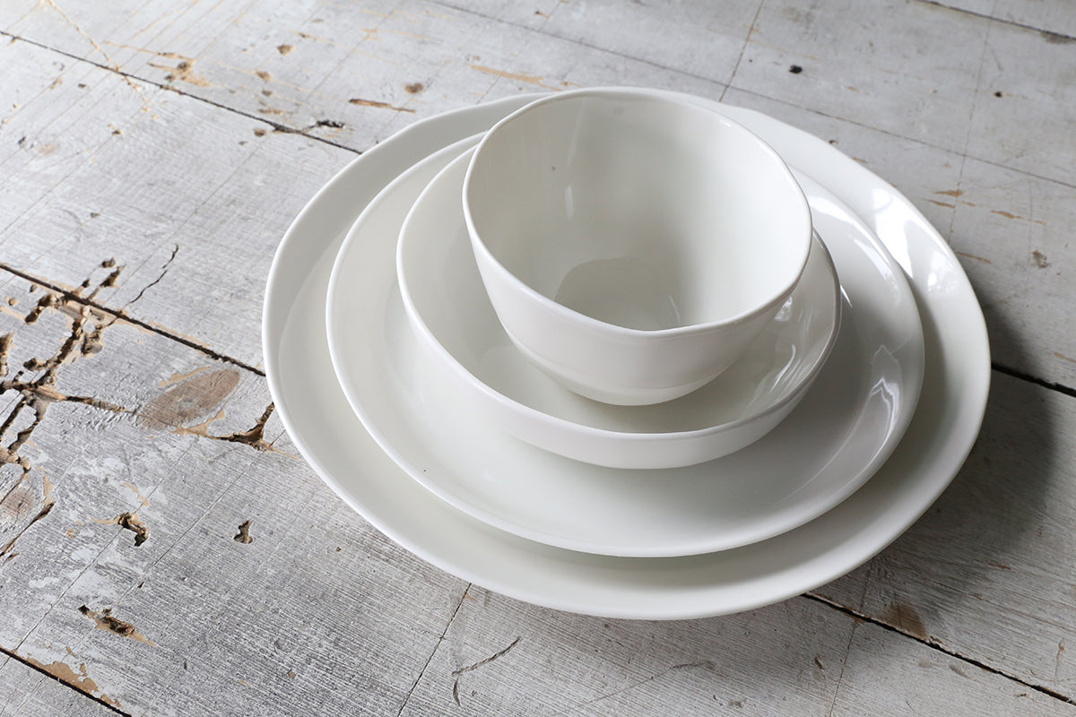 White Porcelain Dessert Plate