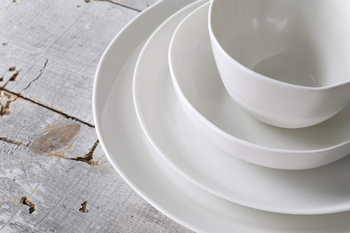 White Porcelain Dinner Plate